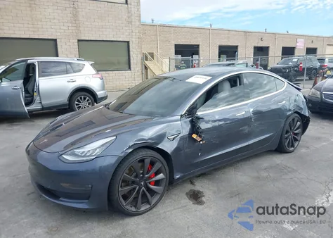 2020 Tesla Model 3 Performance Dual Motor All-Wheel Drive from USA, damaged, VIN 5YJ3E1EC9LF641774